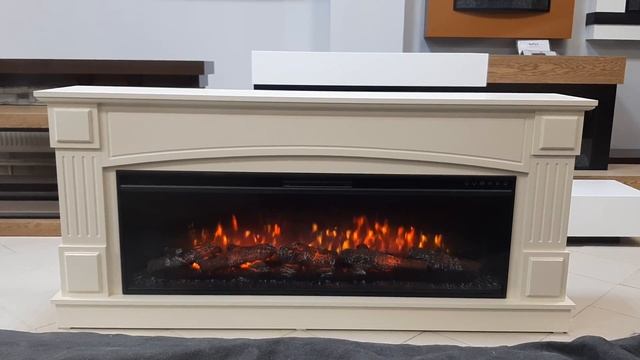 Камин Бельгия (слоновая кость) Габариты (ШxВxГ)1700x760x350 мм смотреть онлайн