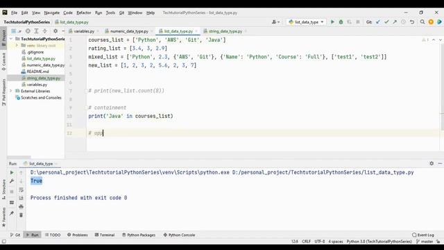 List Data Type in Python and Useful Functions / Methods