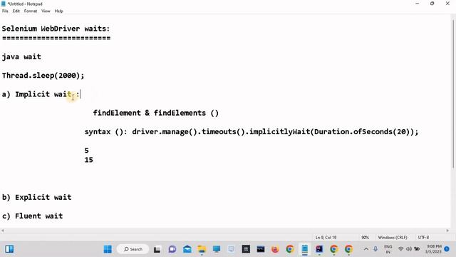 Implicit Wait in selenium | implicitlywait in selenium | why to use implicit wait in selenium