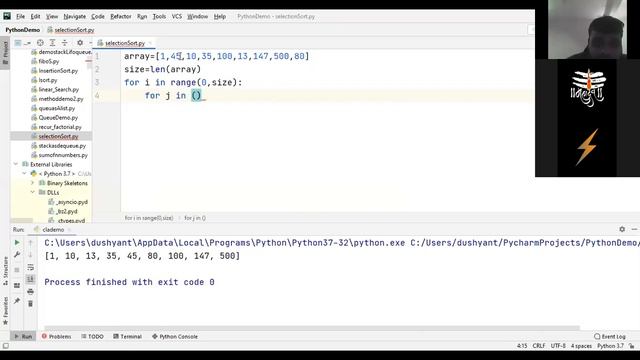 Selection Sort  In Python