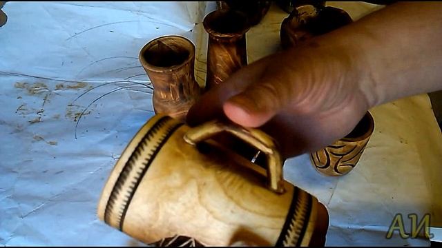 Изделия из тополя под лаком.