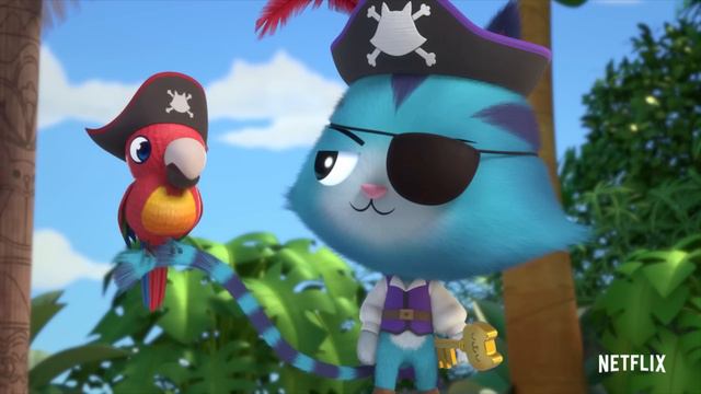Ahoy! Pirate Kitties Search for Treasure | GABBY'S DOLLHOUSE смотреть онлайн