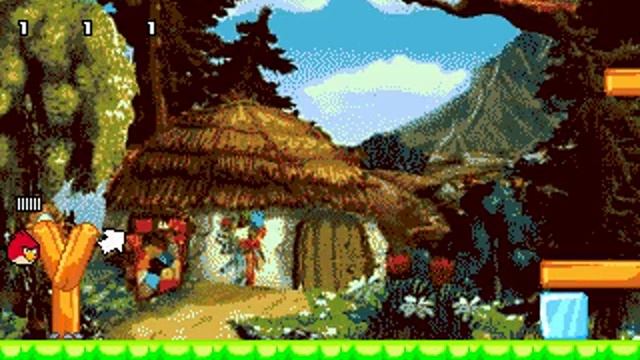 Angry Birds in Russia, 2013 г., Sega Mega Drive \ Genesis. Фрагмент геймплея.