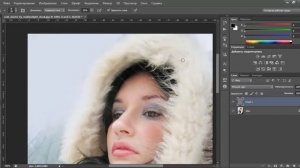 Обработка зимней фотографии в фотошоп