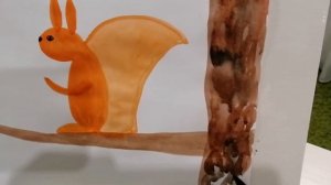 Рисуем белочку с детками возраста 4 + Бесплатный мастер-класс для детей Рисование для детей