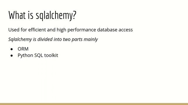 Intro to SQLAlchemy смотреть онлайн
