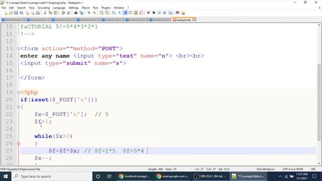 #phptutorial8 | looping in php in hindi | for , while and do while loop in php | iteration in php