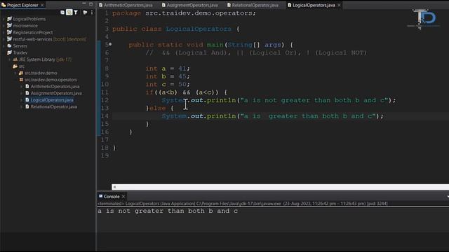 #10 Logical Operators in java | Java tutorials for Beginners in hindi