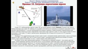 Правило №15 - Ситуация пересечения курсов - МППСС 72