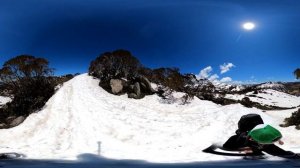 360° virtual hike Kangaroo Ridge Charlotte Pass Kosciuszko National Park - VR, Spherical Video in 4