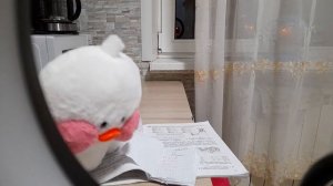 Уточка лалафанфан делает уроки ☺️😘😊