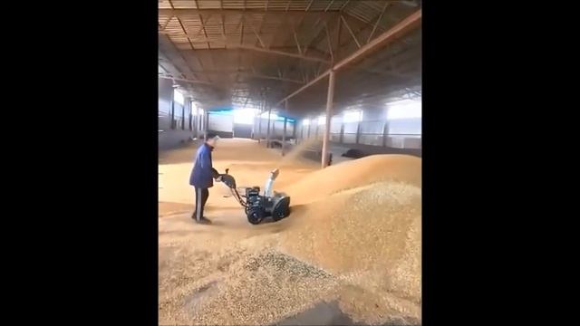 Снегоуборщик для зерна __оригинальное применение