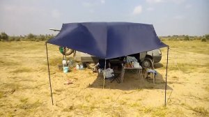 Тент для авто типа маркиза быстро раскладной своими руками дёшево. Тент для Кемпера своими руками.