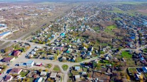 Суровикино сверху город у 2 школы осень 2022г.