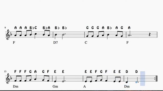 Al Atardecer de la Vida Notes Sheet music for Violin Flute Recorder Oboe смотреть онлайн