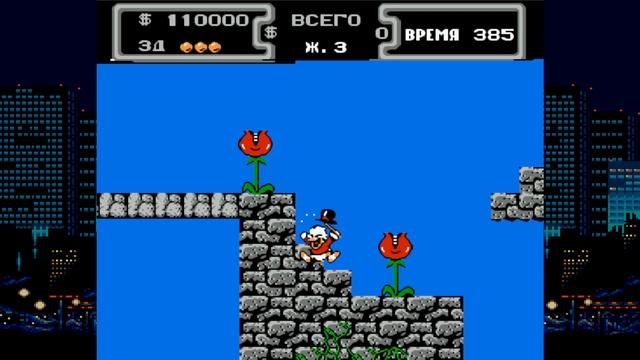 Игра Duck Tales (Утиные Истории) геймплей на Русском языке [NES 1989]