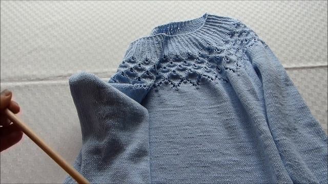 Джемпер Роза Альберты //Alberta Rose #DropsDesign// Gazzal Baby Cotton