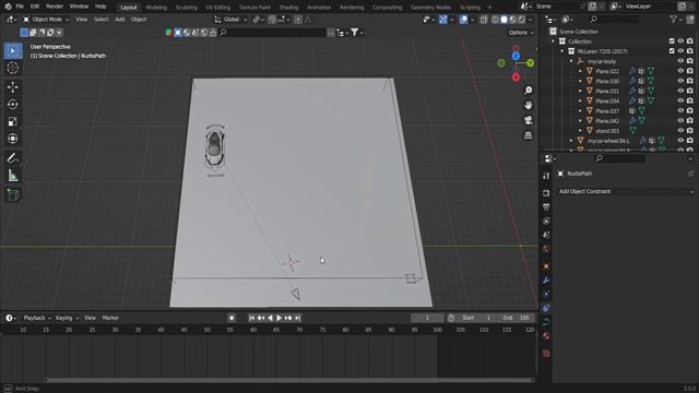 How to create realistic car burnout in Blender Software #3d #3danimation #blendertutorial