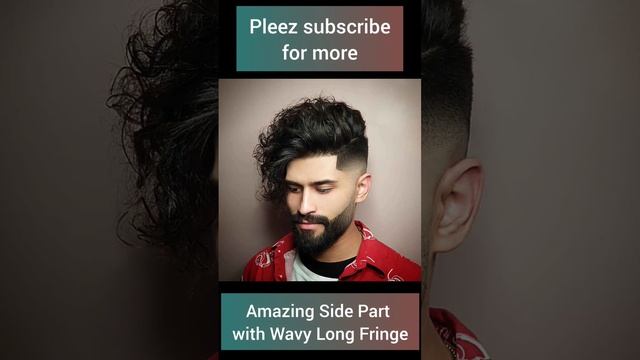 amazing Side Part with long wavy fringe #menshaircuts #shorts #viral смотреть онлайн
