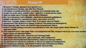 «Кротость царя Давида - Псалом 131»