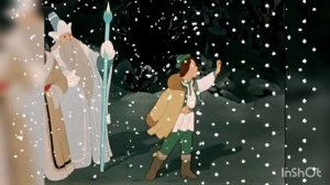 Бабушка читает сказку на ночь.Двенадцать месяцев.