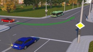 Как правильно проехать перекрёсток. ПДД