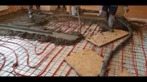 ПолуСУХАЯ стяжка на теплый пол в деревянном доме Пруд Пруди