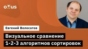 Визуальное сравнение 1-2-3 алгоритмов сортировок // Демо-занятие «Алгоритмы и структуры данных»