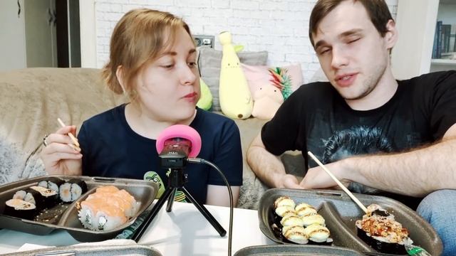 АСМР итинг ? Роллы и Фокачча ?с братом из ФАРФОР ? мукбанг и шепот ASMR болталка eating | mukbang ♥ смотреть онлайн