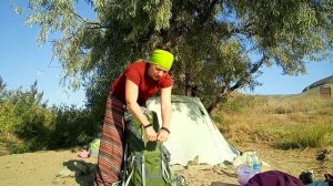 Как упаковать коврик в рюкзак