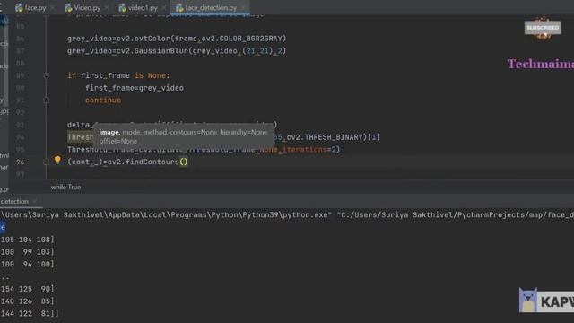 Open CV Tutorials | Object Detection and Motion Detection using Open CV Examples | Techmaima