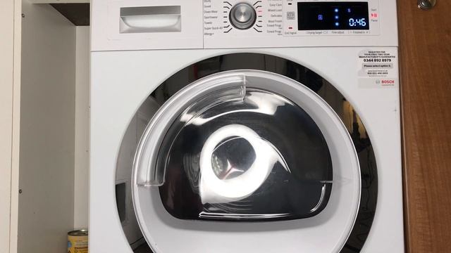BOSH Serie 8, Self Cleaning Condenser Dryer, Mix Cycle Demonstration смотреть онлайн
