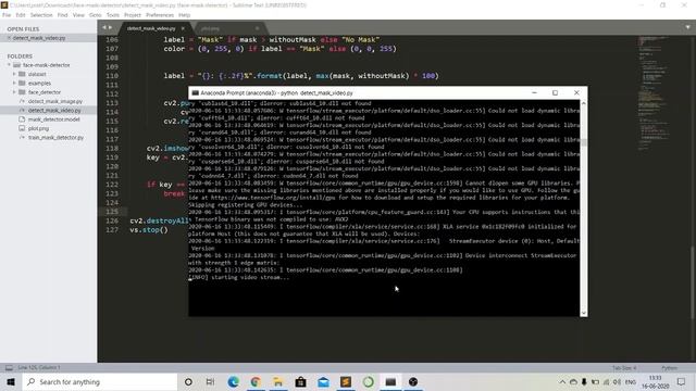 Face mask Detector using OpenCV/Deep Learning