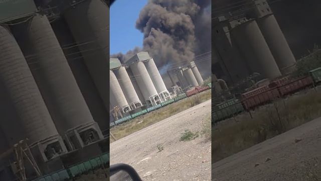 пожар на цементном заводе в бухтарме(1)