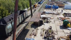 Обзор склада ООО "Металлмост" г. Челябинск , выгрузка листа 10ХСНД, 15ХСНД
