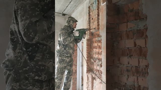 Подготовка ниш для щитов