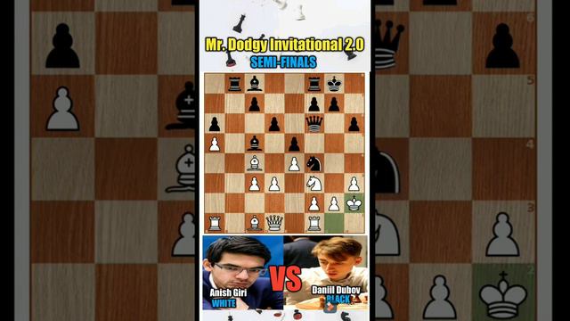 There's No Way To Defend!! || Anish Giri VS Daniil Dubov || Mr. Dodgy Invitational 2.0 #short