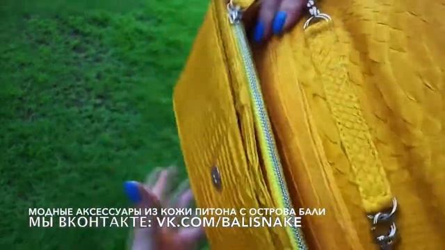 Модная сумка из кожи питона с острова Бали (Индонезия)