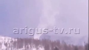 Snow tornado in  cold Buryatia, Russia Снежный торнадо   Бурятии, Россия