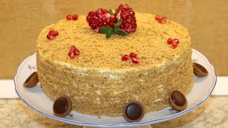 Торт Медовик медовый рецепт Рецепты коржей и заварного крема для тортов.mp4