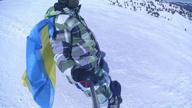 Драгобрат / спуск на ДопельМайер / март 2021 смотреть онлайн