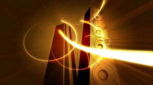 Музыкальные колонки и ноты. Фон для видео монтажа