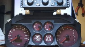 Пересвет панели и блока климата Mitsubishi Pajero 3