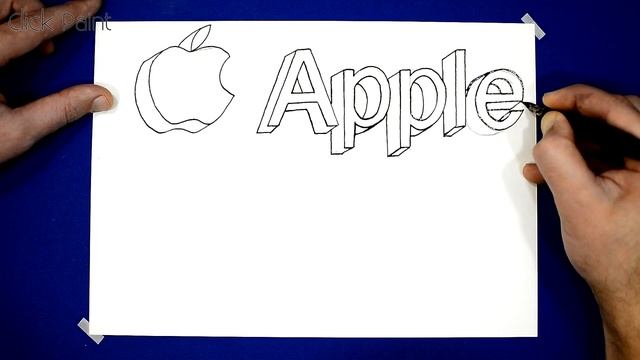 Простое 3D Граффити Как нарисовать иллюзию Apple смотреть онлайн