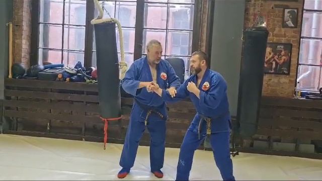 С семинара, отработка нюансов исполнения входа на техники Санкадзё или Ирими смотреть онлайн