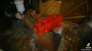 Покраска клапанной крышки ДВС Toyota Camry