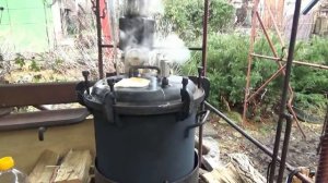 РАКЕТНАЯ ПЕЧЬ =КUZMINKA - 2=  мощность 7 кВт( Rocket Stove)варочная