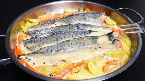 Обалденная СКУМБРИЯ В ДУХОВКЕ под горчичным соусом, без запаха. Ужин за 30 минут