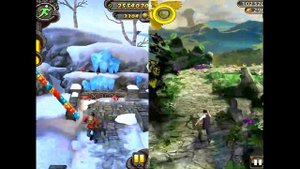 Temple Run 2 Frozen Shadows VS Temple Run Oz Android iPad iOS Gameplay HD