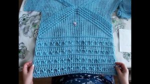 Вязание Кардигана на филейной сетке Крючком Лучшее